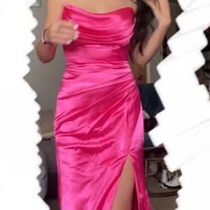 Pink prom dress